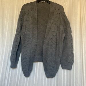 Chunky open front cardigan